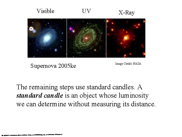 Visible Supernova 2005 ke UV X-Ray Image Credit: NASA The remaining steps use standard Visible Supernova 2005 ke UV X-Ray Image Credit: NASA The remaining steps use standard