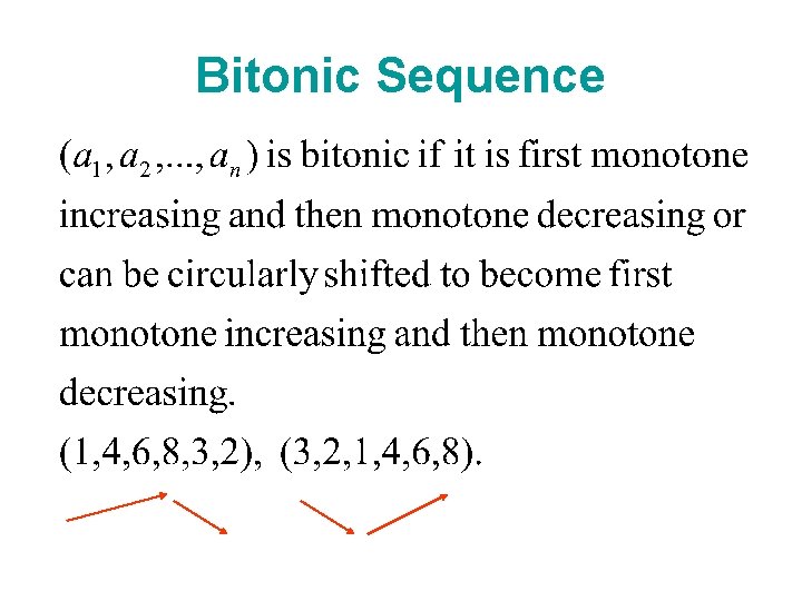 Bitonic Sequence 