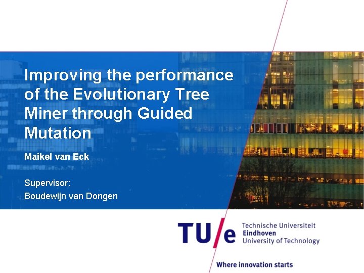 Improving the performance of the Evolutionary Tree Miner