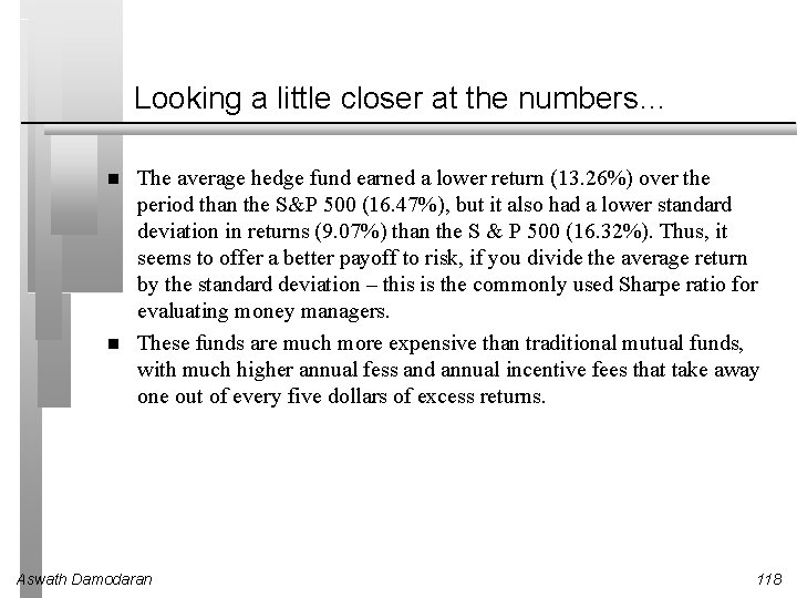 Looking a little closer at the numbers… The average hedge fund earned a lower
