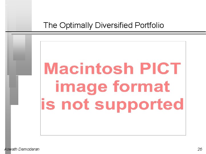 The Optimally Diversified Portfolio Aswath Damodaran 26 