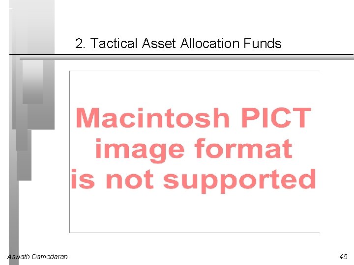 2. Tactical Asset Allocation Funds Aswath Damodaran 45 