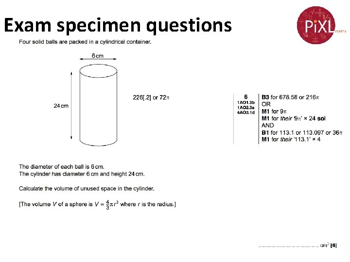 Exam specimen questions 