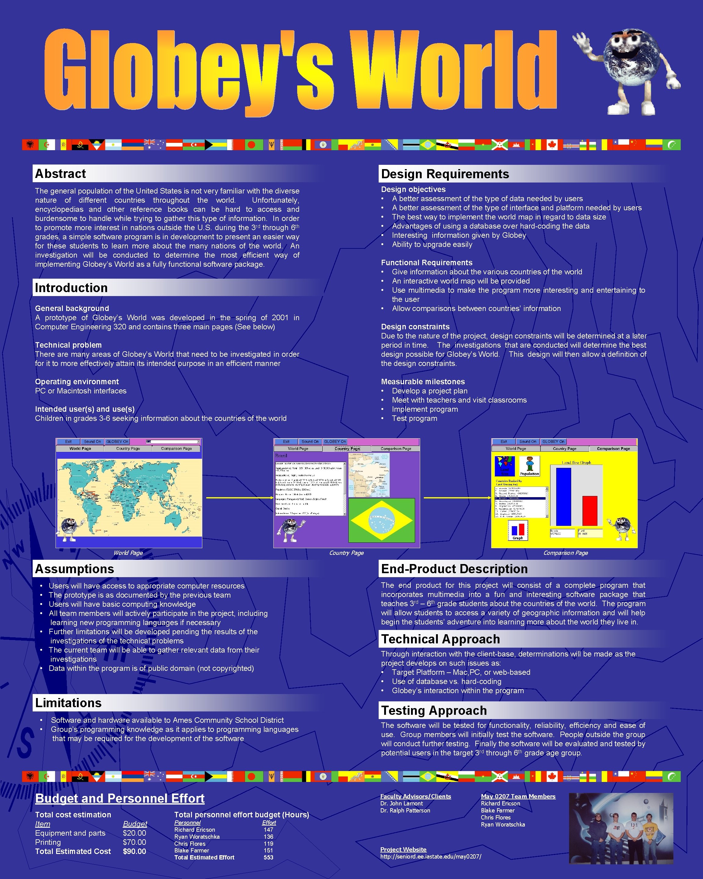 Abstract Design Requirements The general population of the United States is not very familiar