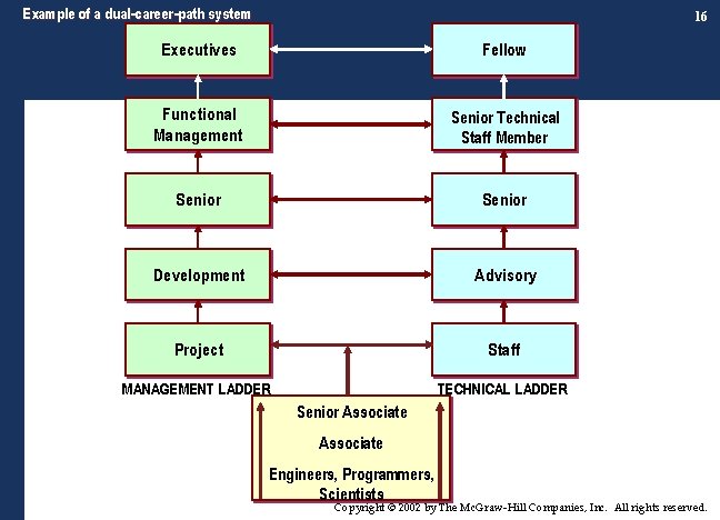 Example of a dual-career-path system 16 Executives Fellow Functional Management Senior Technical Staff Member
