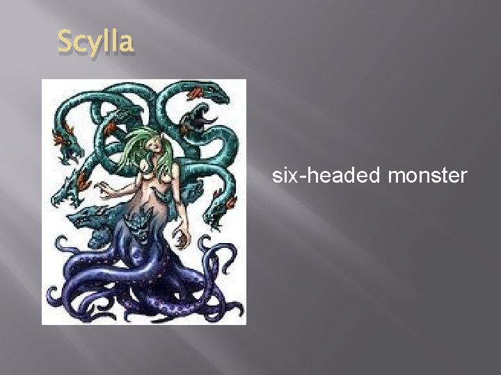 Scylla six-headed monster 
