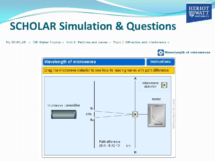 SCHOLAR Simulation & Questions 