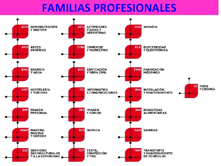 FAMILIAS PROFESIONALES 