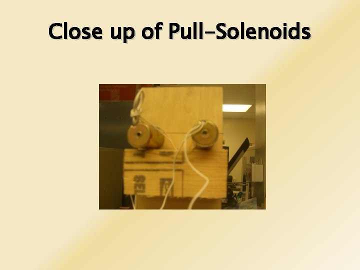 Close up of Pull-Solenoids 
