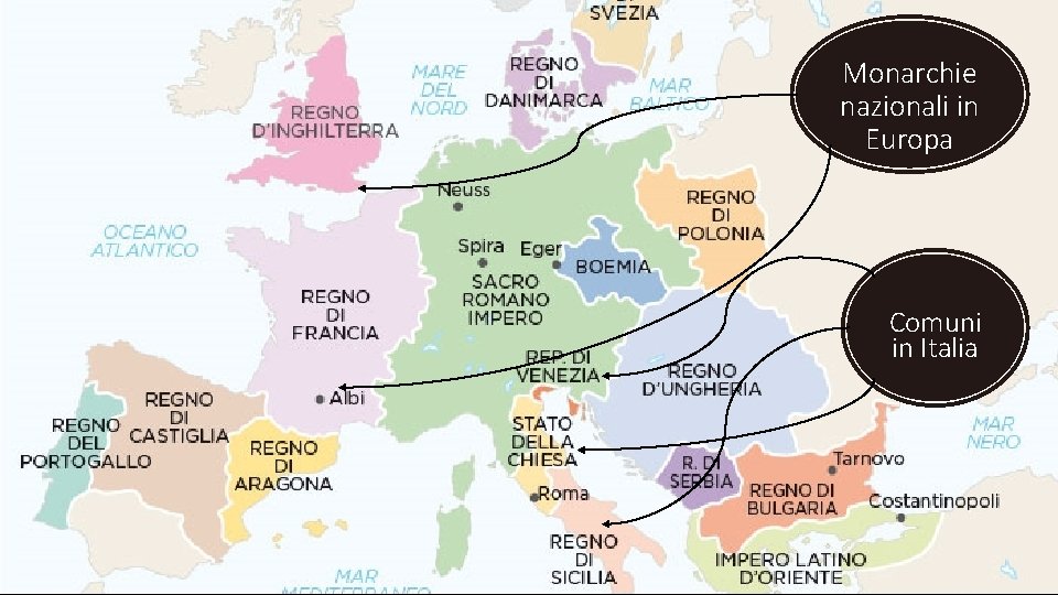 Monarchie nazionali in Europa Comuni in Italia 