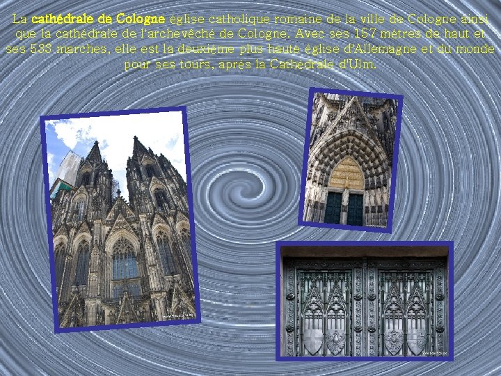Invitation la visite de Cologne Une ralisation de