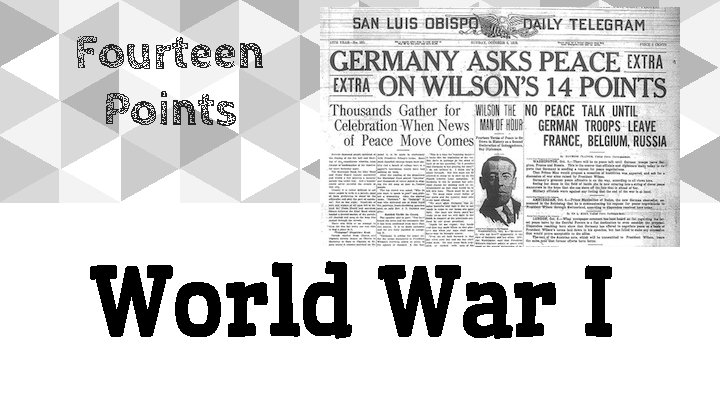 Fourteen Points World War I 