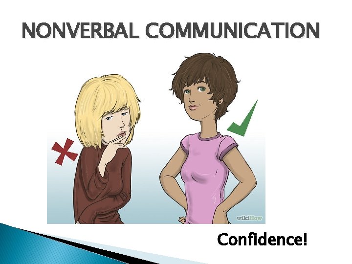 NONVERBAL COMMUNICATION Confidence! 