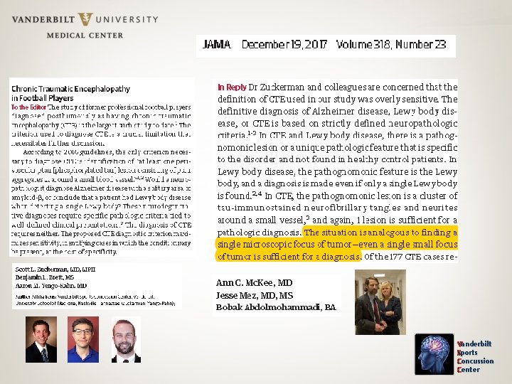 Vanderbilt Sports Concussion Center 