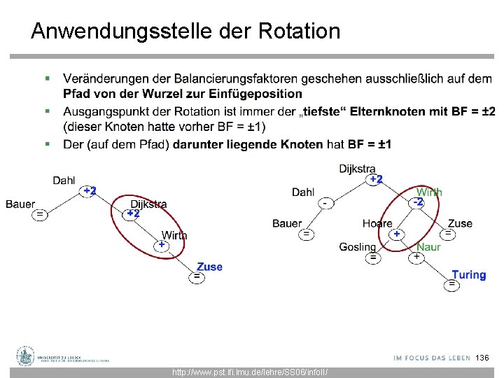 Anwendungsstelle der Rotation 136 http: //www. pst. ifi. lmu. de/lehre/SS 06/info. II/ 