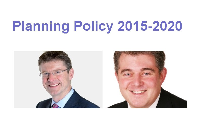 Planning Policy 2015 -2020 