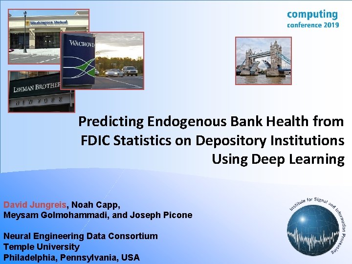 Predicting Endogenous Bank Health from FDIC Statistics on Depository Institutions Using Deep Learning David