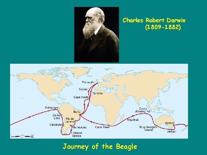 Charles Robert Darwin (1809 -1882) Journey of the Beagle 