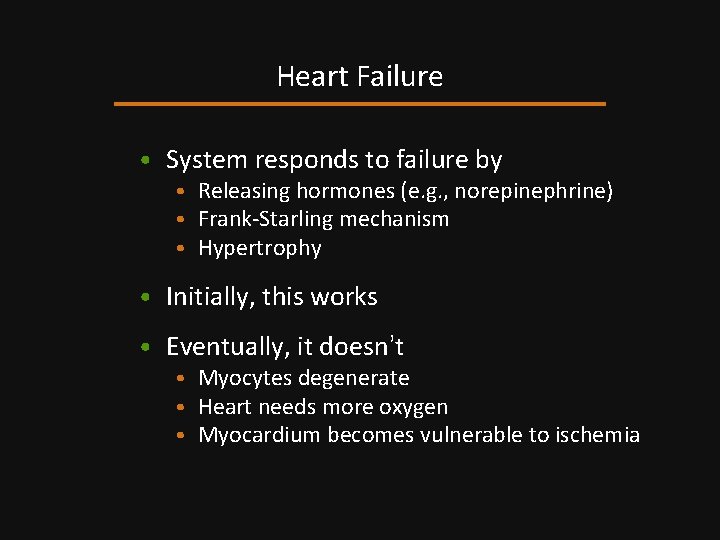 Cardiac Pathology 2 Heart Failure Ischemic Heart Disease
