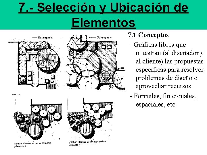 7. - Selección y Ubicación de Elementos 7. 1 Conceptos - Gráficas libres que