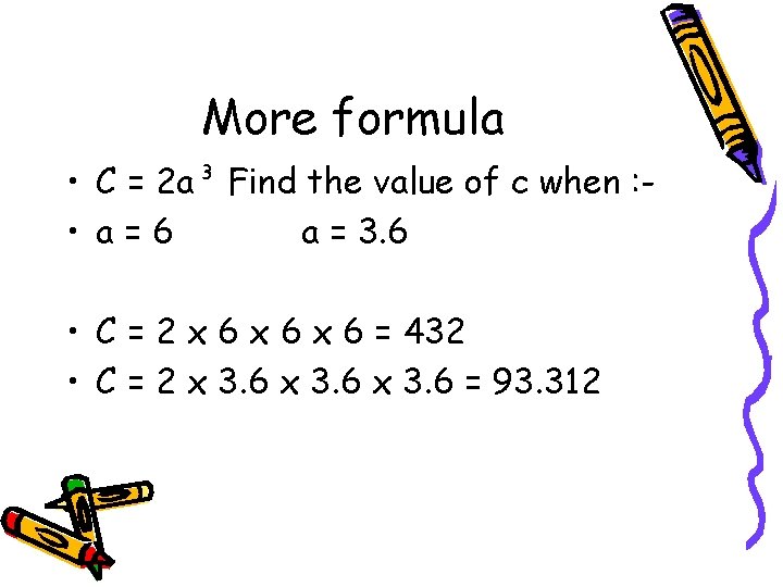 Substitution LO To understand how to substitute positive
