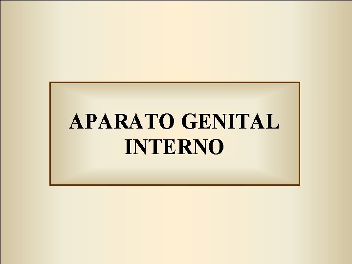 APARATO GENITAL INTERNO 