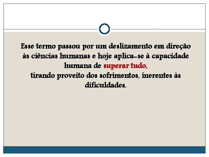 Esse termo passou por um deslizamento em direção às ciências humanas e hoje aplica-se