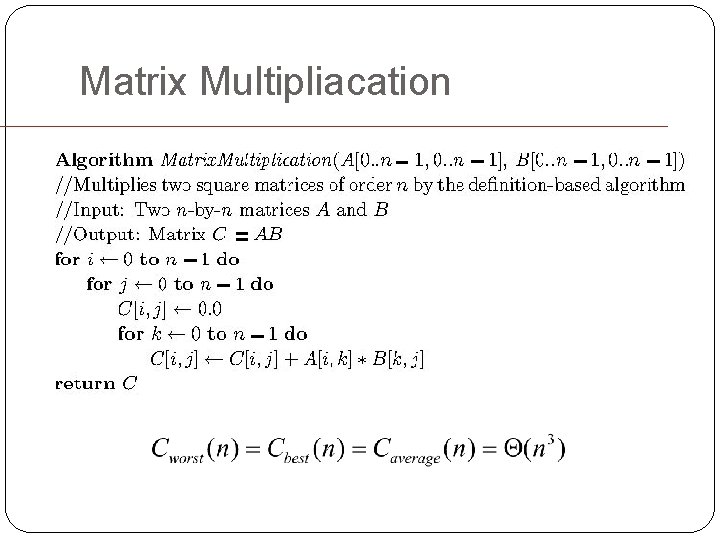 Matrix Multipliacation 