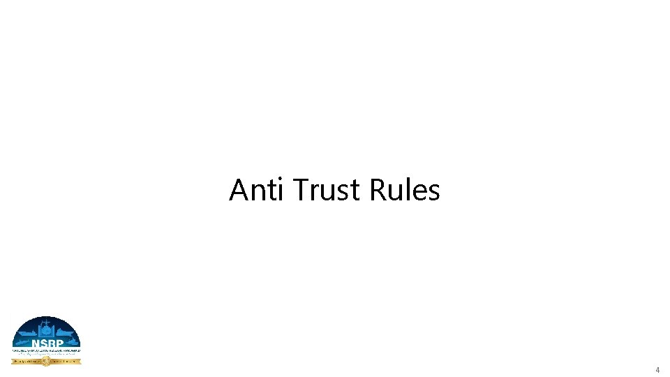 Anti Trust Rules 4 