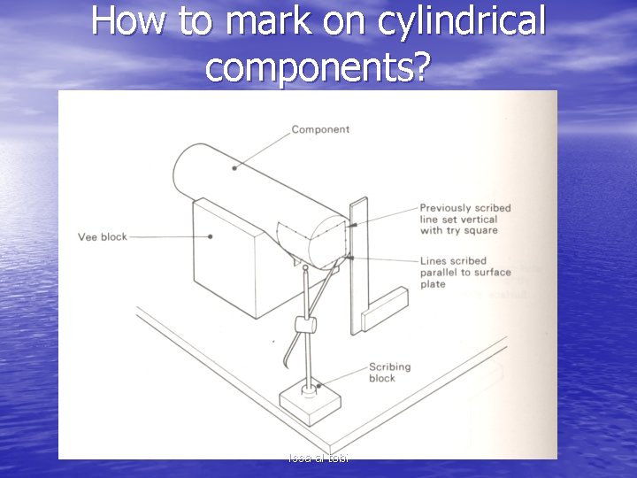 How to mark on cylindrical components? Issa al-tobi 
