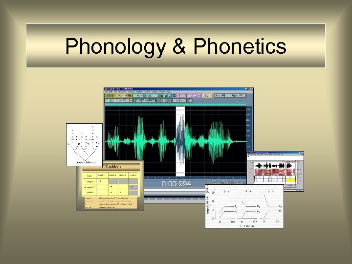 Phonology & Phonetics 