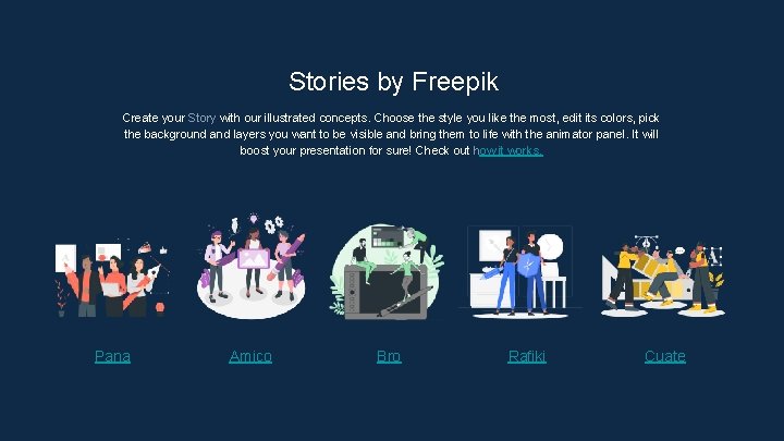 Stories by Freepik Create your Story with our illustrated concepts. Choose the style you
