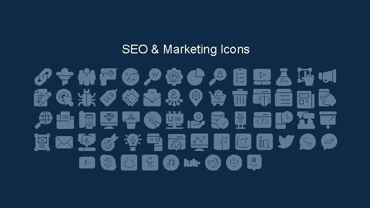 SEO & Marketing Icons 