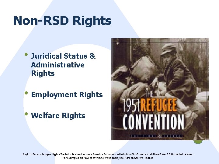 Non-RSD Rights • Juridical Status & Administrative Rights • Employment Rights • Welfare Rights