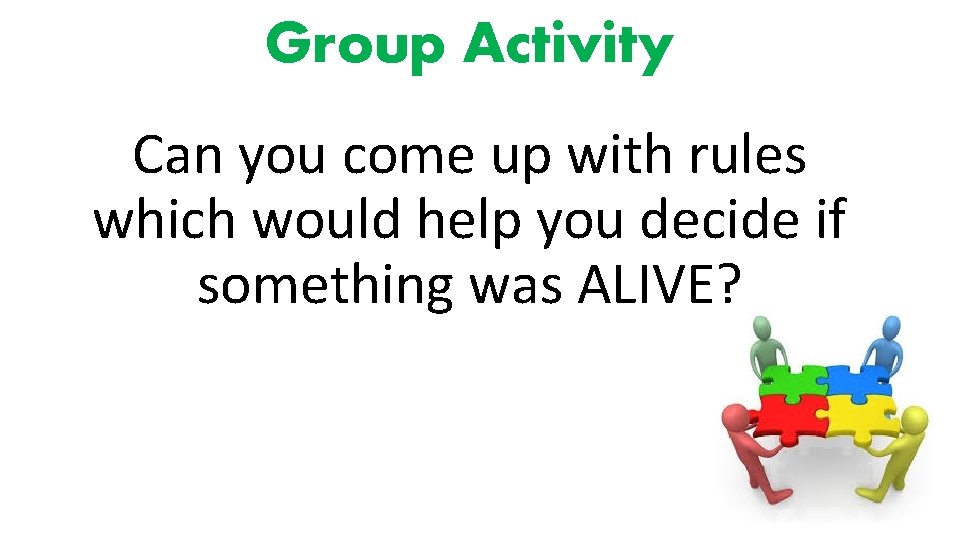 Group Activity Can you come up with rules which would help you decide if