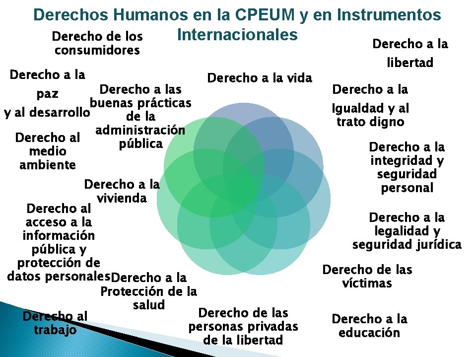 Derechos Humanos en la CPEUM y en Instrumentos Internacionales Derecho de los Derecho a