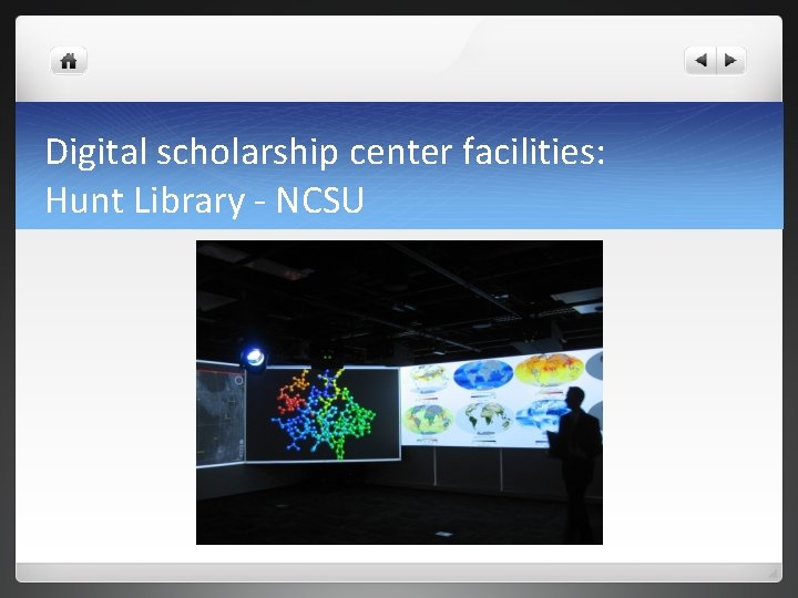 Digital scholarship center facilities: Hunt Library - NCSU 