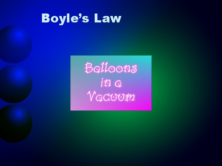 Boyle’s Law 