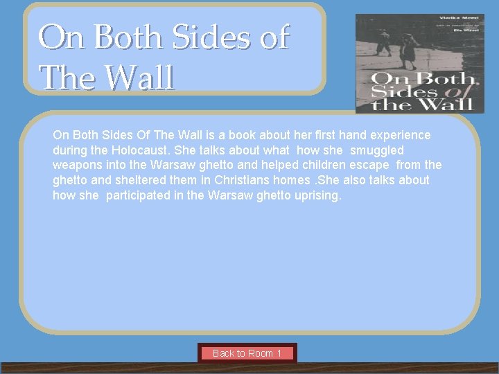 On Both Sides of The Wall VIRTUAL Name of. MUSEUM Museum OF NATIVE AMERICAN