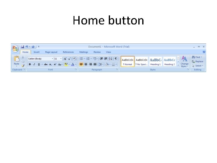Home button Home button