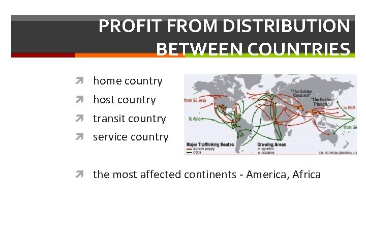 PROFIT FROM DISTRIBUTION BETWEEN COUNTRIES home country host country transit country service country the