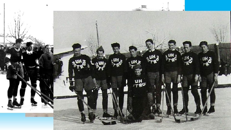 Zimní stadion Uhrerský Ostroh • 1934 – SK Viktoria Uh. Ostroh připravena k zápasu