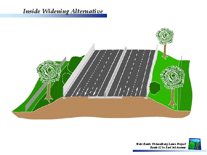 Inside Widening Alternative State Route 99/Auxiliary Lanes Project Route 32 to East 1 st