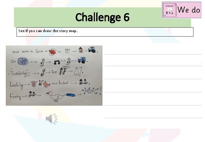 Challenge 6 See if you can draw the story map. 