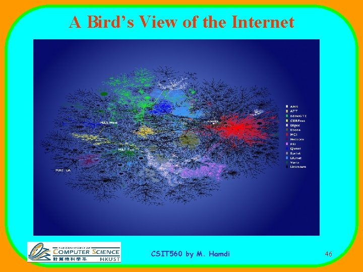 A Bird’s View of the Internet CSIT 560 by M. Hamdi 46 