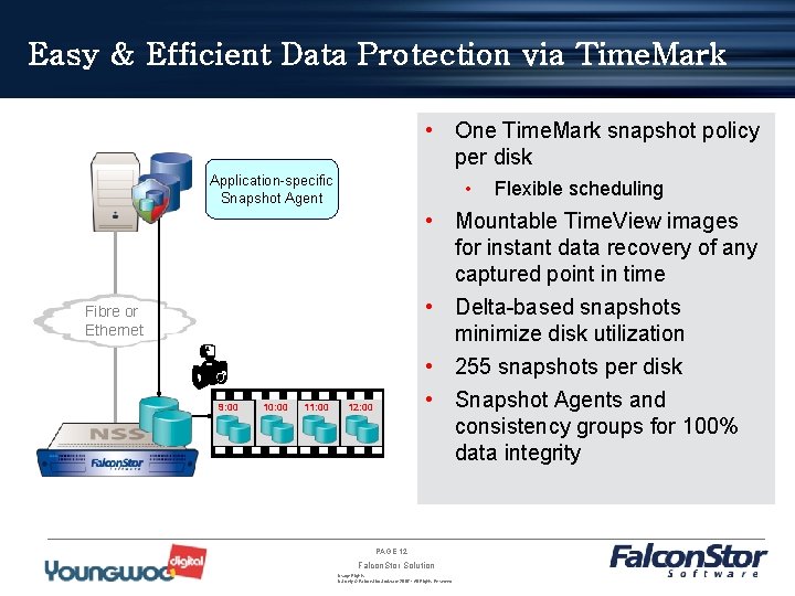 Easy & Efficient Data Protection via Time. Mark • One Time. Mark snapshot policy