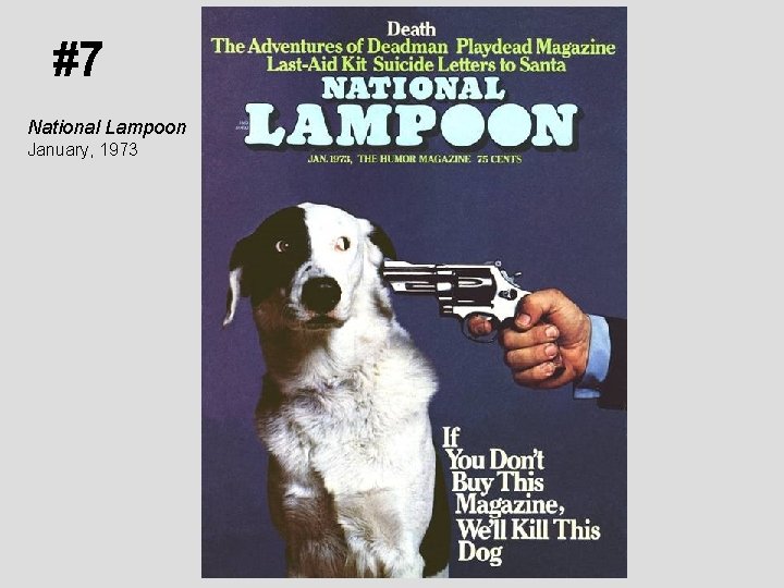 #7 National Lampoon January, 1973 