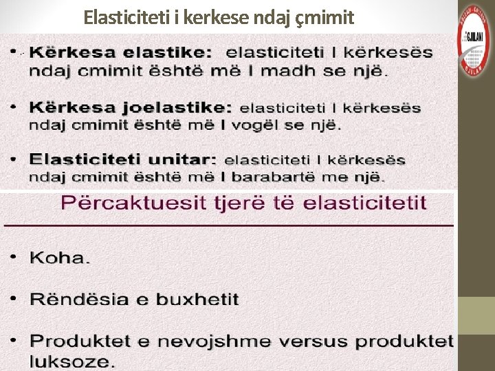 Elasticiteti i kerkese ndaj çmimit 