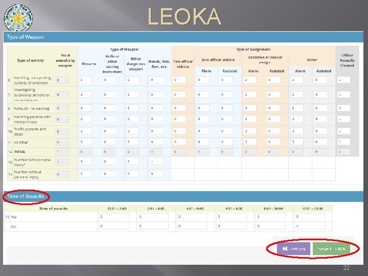 LEOKA 22 