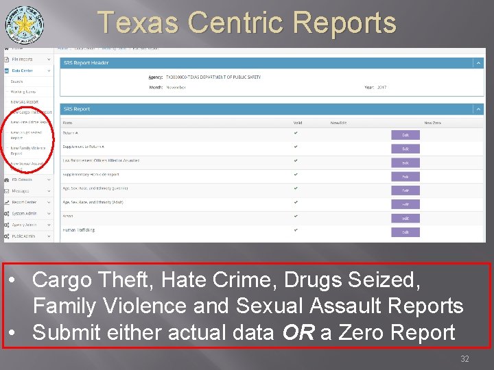 Texas Centric Reports • Cargo Theft, Hate Crime, Drugs Seized, Family Violence and Sexual